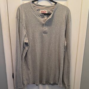Levi's Strauss & Co. Heather Gray Henley Shirt